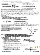 Đề cương ôn tập Vật lý Lớp 9 - Học kỳ 2